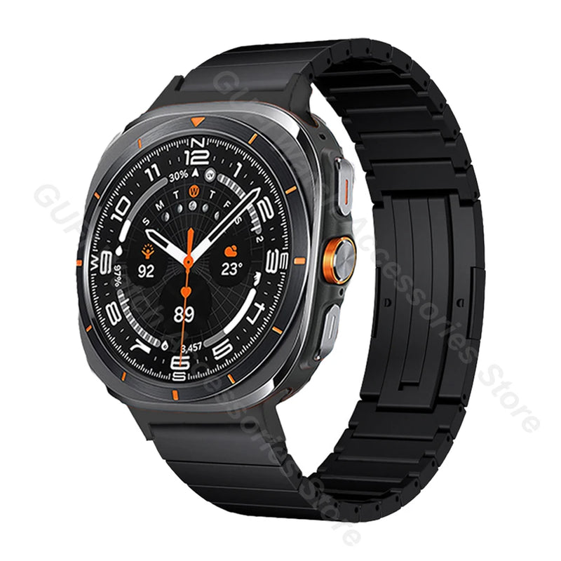 Pulseira de Titânio para Samsung Galaxy Watch Ultra 47mm - Band Quick Fit Luxuosa para Galaxy Ultra7